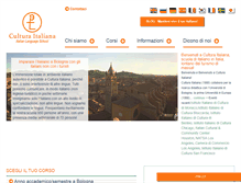 Tablet Screenshot of corso-lingua-italiana.com